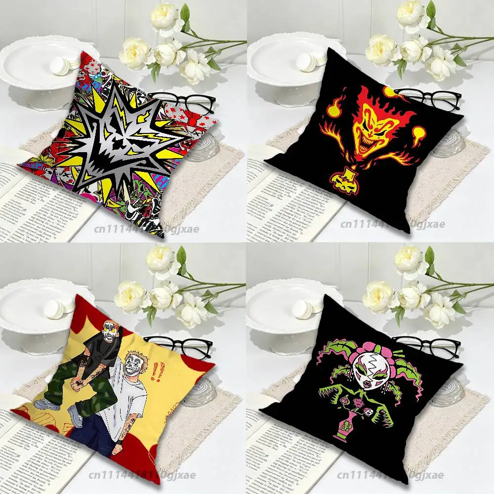 Hip Hop I-Insane Clown Posse ICP Pillow Case Living Room Sofa Cushion Cover Suitable For Home Bedroom Room Decoration
