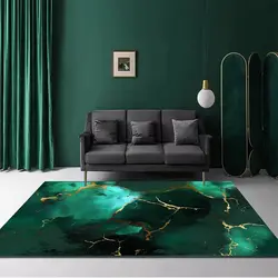 Modern Green Hills Carpet for Living Room Luxury Home Decor Sofa Table Abstract Large Area Rug for Bedroom Anti-slip Floor Mats