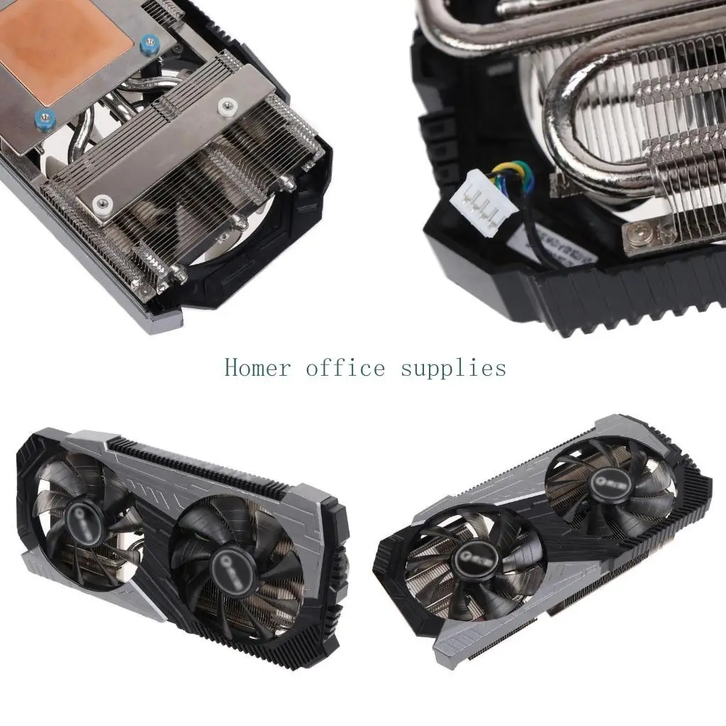 

K43B 2Pcs GF10012H12SPA VGA Fan Graphics Card Cooling Fan for GALAXY RTX2060 Super 6G 8G 12G 4Pin 12V Video Card Fan