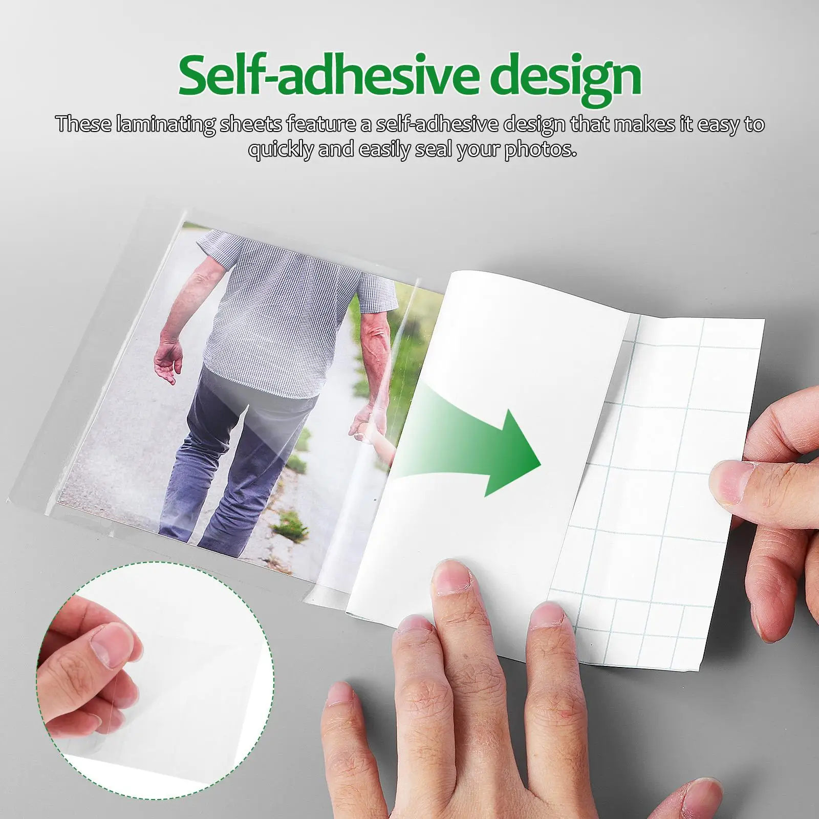 50 قطعة فيلم رقيقة واقية A5 واضح ذاتية اللصق صفائح التصفيح بولي كلوريد الفينيل ملصق تعزيز سطوع اللون التشبع الصفر