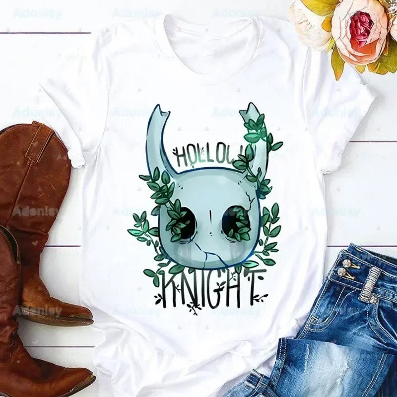 Hollow Knight Game Cartoon Women T Shirt Casual Funny Tshirts Tees Top Hipster Female Harajuku Short Sleeves Shirts