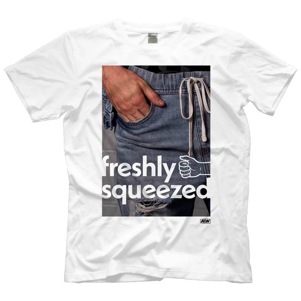 Orange Cassidy - Freshly Squeezed Pocket AEW Official T-Shirt Tees Y2K tops Unisex Summer Short Sleeve