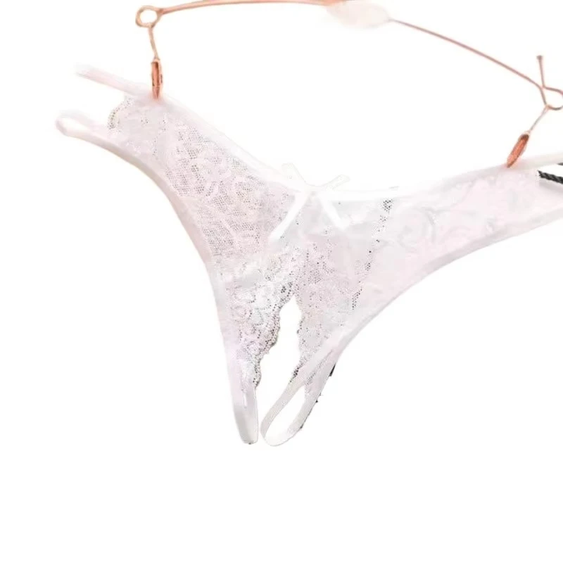 

1-4Pcs Women'S Panties - Low-Cut Sexy Lace Sheer Panties - Sheer Low-Waist Open V-Cut Panties Lingerie For Women Sexy Underwear