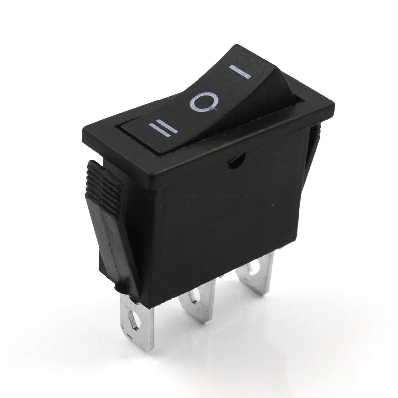 1~5PCS/LOT  Boat-shaped switch three-pin three-position model KCD3-101 16A 250V two-way power stilt switch