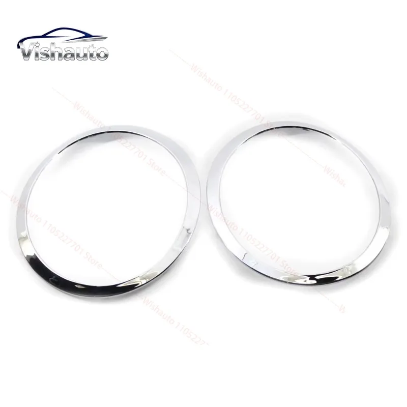 1 Pair Headlight Trim Bezel Chrome or Black 51137149905 51137149906 For MINI Cooper R55 R56 R57 R58 R59 2007-2015
