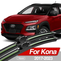 For Hyundai Kona 2017-2023 Front Windshield Wiper Blades 2pcs Windscreen Window Accessories 2018 2019 2020 2021 2022