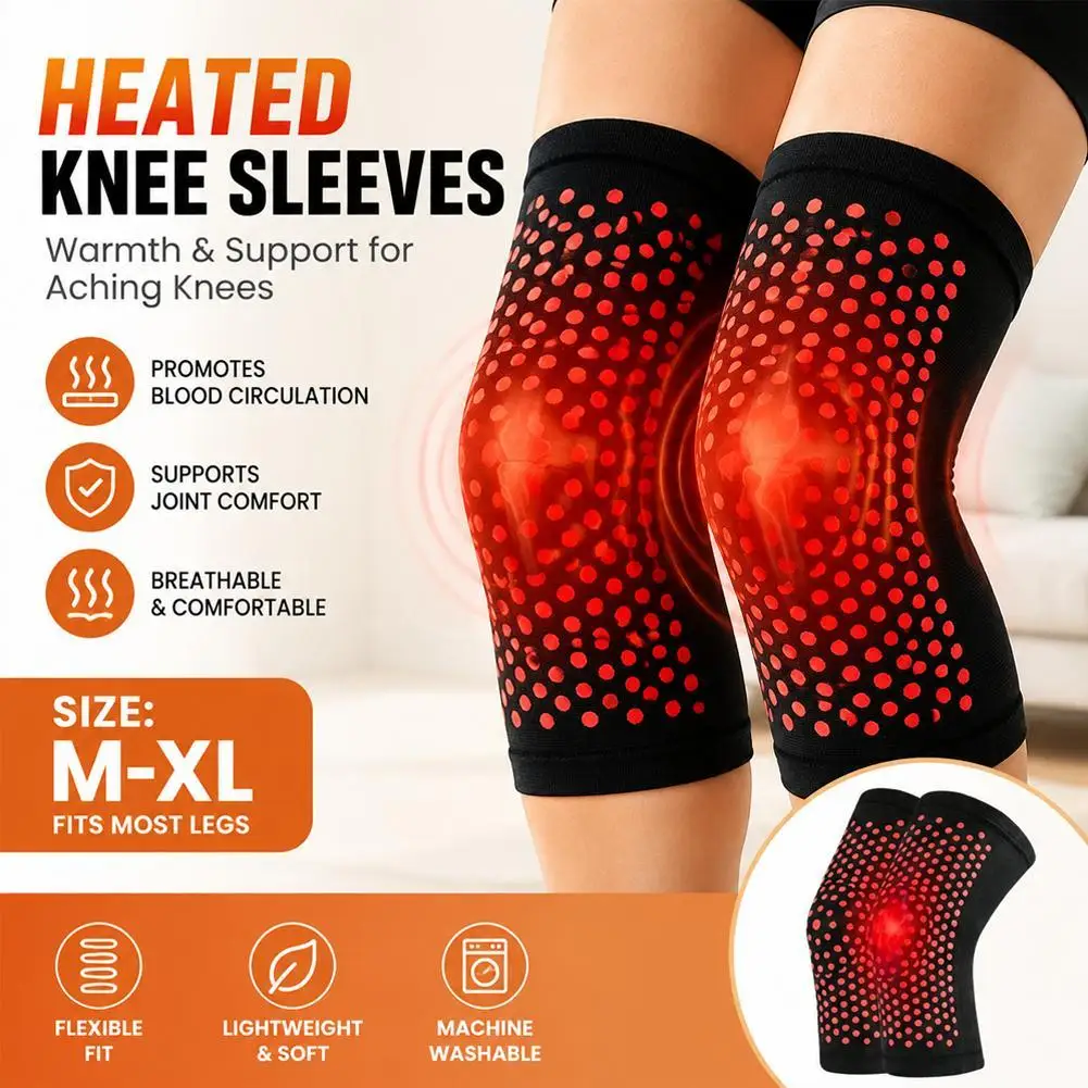 Tourmaline Self Heating Knee Pads Magnetic Therapy Warm Support Pain Relief Arthritis Patella Brace Joint Compression Sleeves