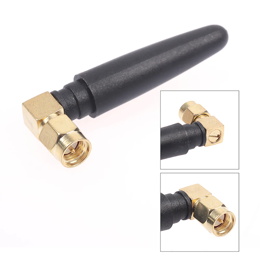 2/3 Stuks 433Mhz Antenne 2.4G Wifi Bluetooth Radio Antenne 2.5db Gain Sma Mannelijke Connector Haakse Auto