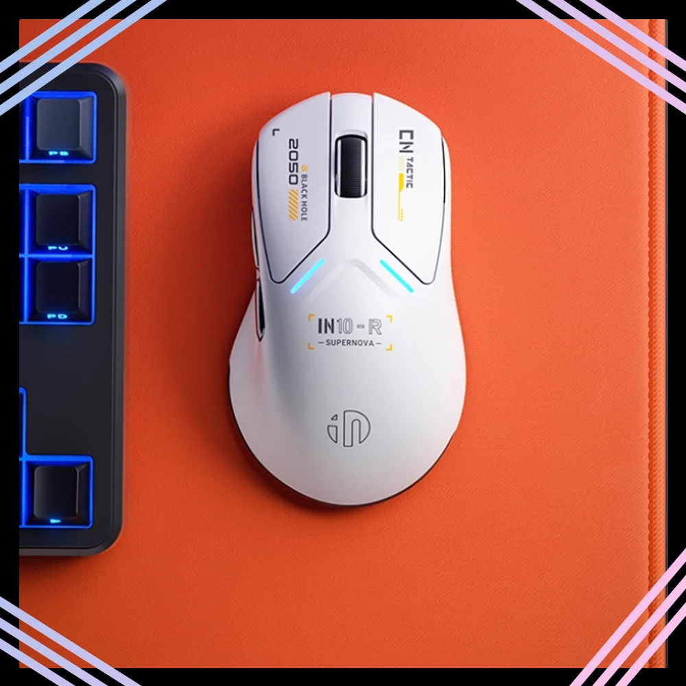 

INPHIC IN10R Wireless Mouse Tri Mode Mouse PAW3395 Wireless 8000Hz Polling Rate Lightweight Gaming Mice Gamer 1 PC Accessories