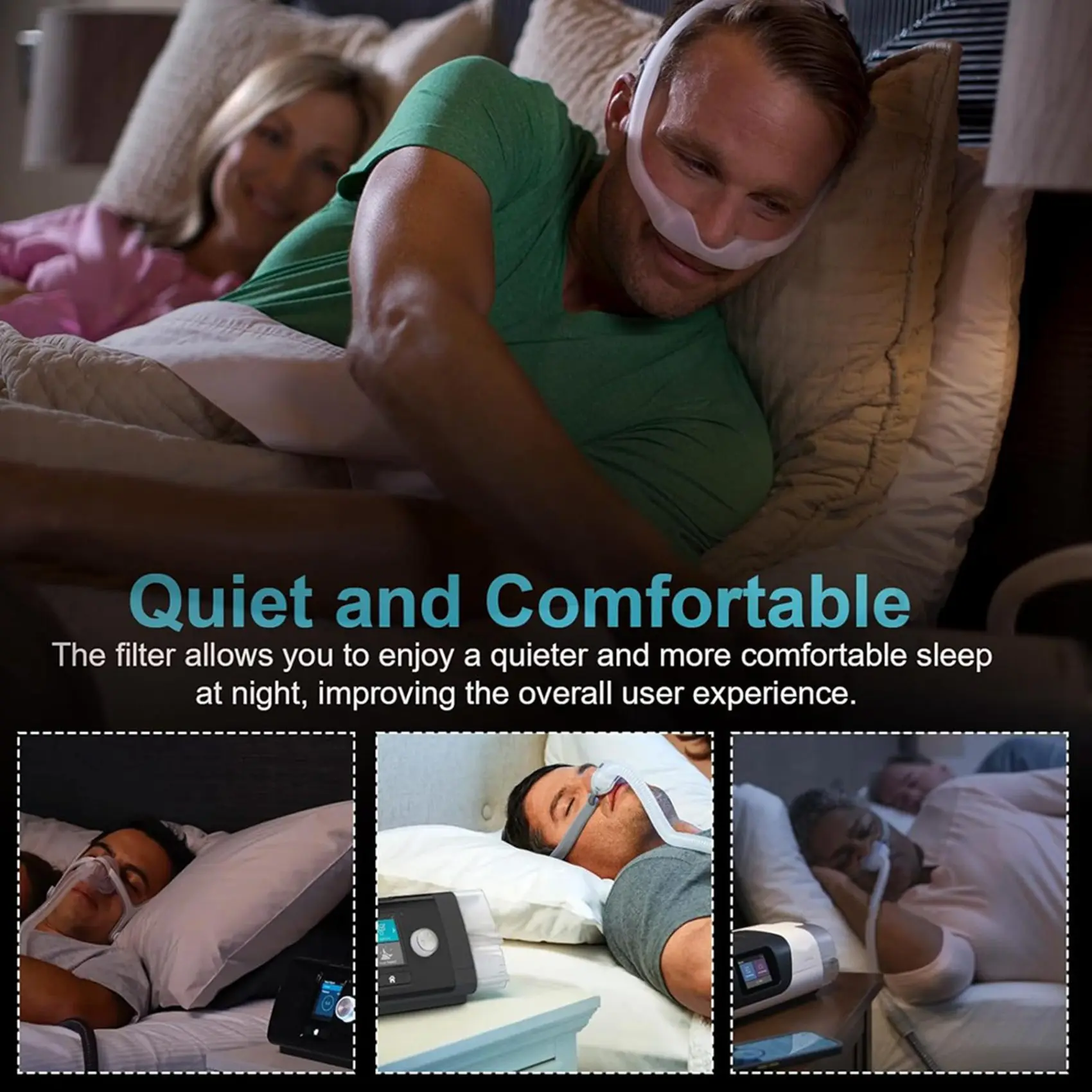 

【ПОСЛЕДНИЙ ШАНС】Фильтры CPAP для Resmed Airsense 11 Series - Сверхтонкие одноразовые сменные фильтры для аппаратов CPAP - 180 шт.