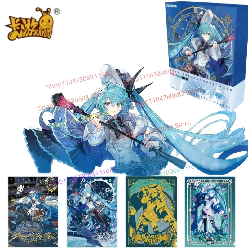 

KAYOU Authentic Hatsune Miku Future with You Moment of Youth Collectible Cards Anime Trading Cards with Acrylic Card Stand Gift