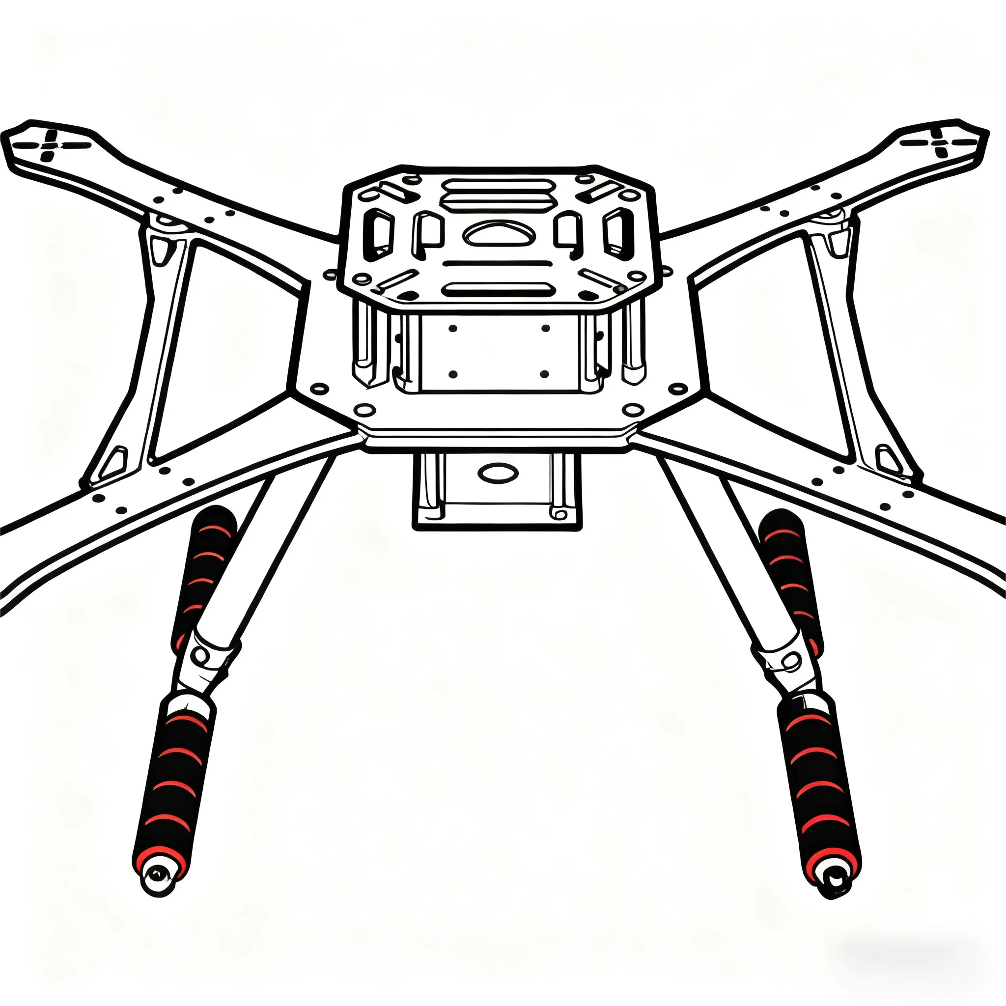 RCTOSKY Q380 Q350 Quadrotor Multi Axis 8/9/10 inch UAV Frame Carbon Fiber Center FPV APM Flight Control Multi-Rotor
