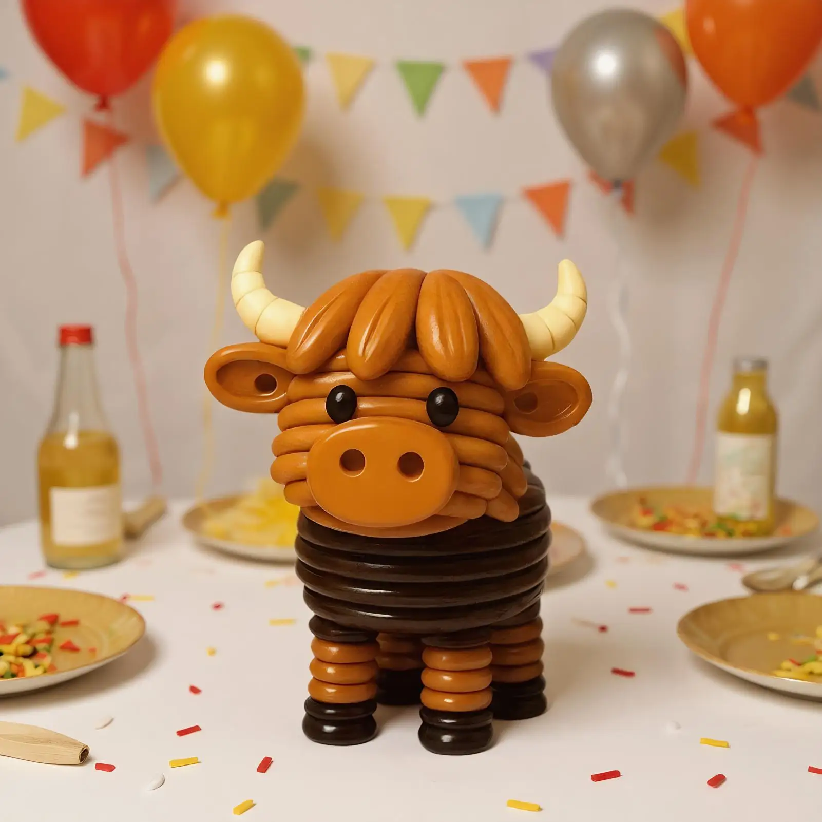 2026 جديد لطيف زينة عيد الميلاد اليدوية المرتفعات البقرة زر حلية عدة لزينة عيد الميلاد Diy بها بنفسك لقضاء عطلة #4