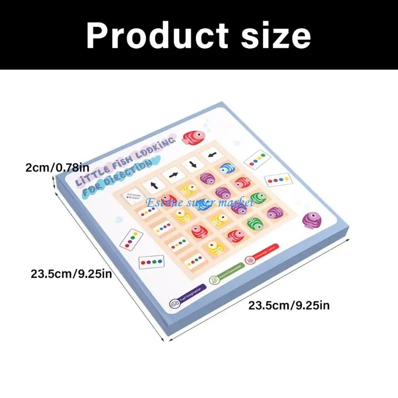 090B Wooden Development Puzzle For Children Color Identification Focusing Practice