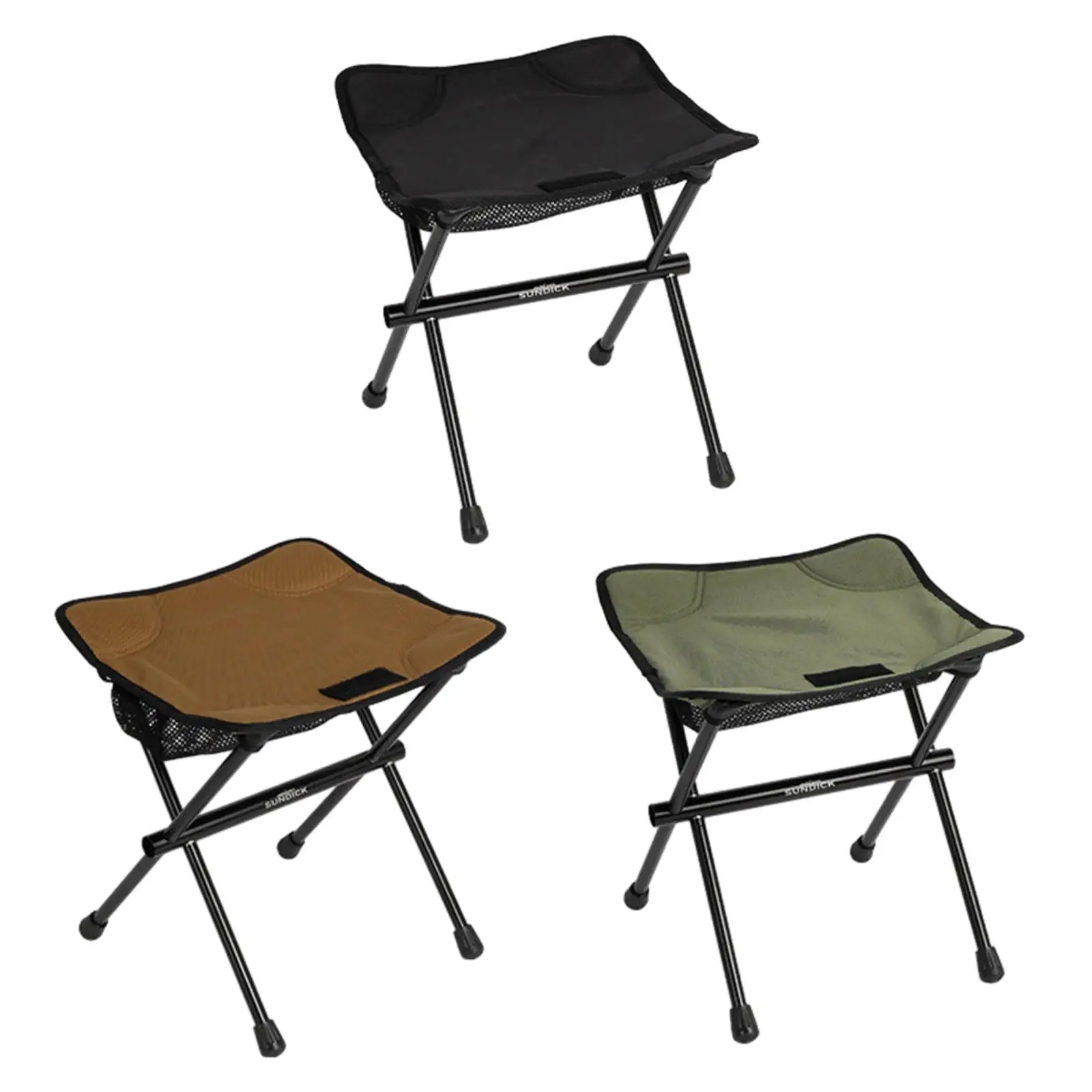 Folding Camping Stool Fishing Chair Foot Stool Adults Foot Rest Stool for Lawn