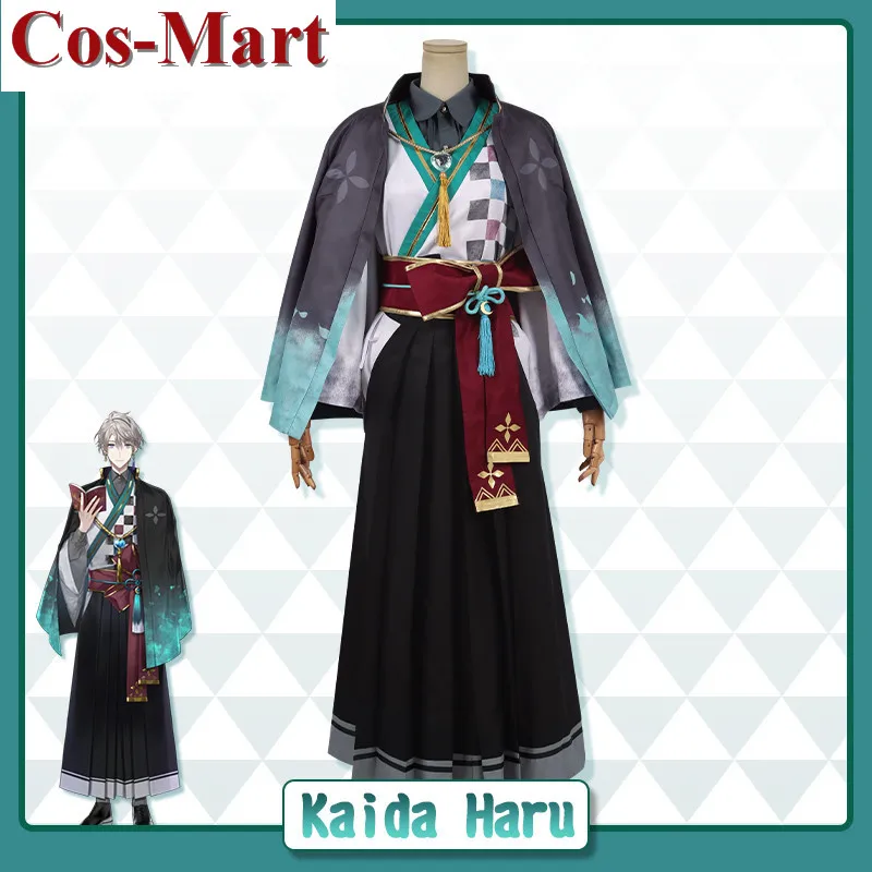 Cos-Mart Anime VTuber Kaida Haru Cosplay Costume Fashion Battle Uniforms Activity Party Role Play Clothing Custom-Make