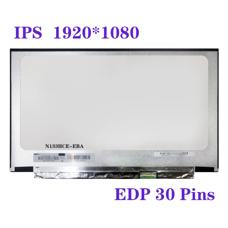 

For 13.3 Inhc Laptop LCD Display Panel NV133FHM-N43 N33 N133HCE-EBA M133NWF4 RA LM133LF6L03 FHD 1920*1080 IPS Matrix Screen