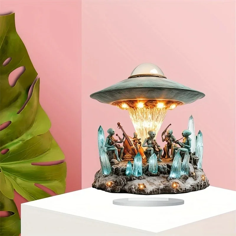 Aliens And UFO 2D Flat Acrylic Stand Table Decoration,Home,Office