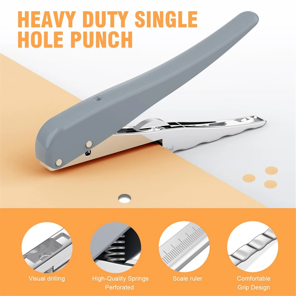 Сейчас в тренде, сверхмощный дырокол с одним отверстием, дырокол емкостью 25 листов, дырокол для бумаги для бумажных удостоверений личности, ПВХ-карты, альбом для вырезок 3 мм