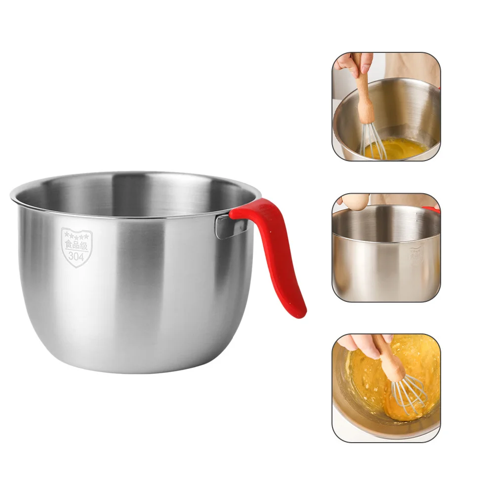 

Stainless Steel Egg Beating Basin Thickened Design Mixing Bowl Salad Serving Food Storage Kitchen Bowl