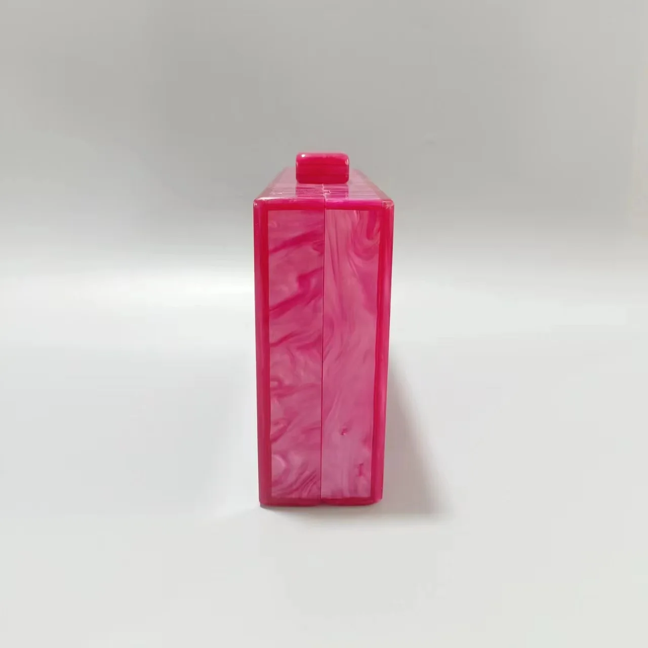 السيدات الوردي الأحمر الاكريليك حقيبة يد موضة الزفاف عشاء سلسلة حقيبة ساعي Bolsas De Mujer Bolso De Fiesta Bolso De Fiesta Mujer
