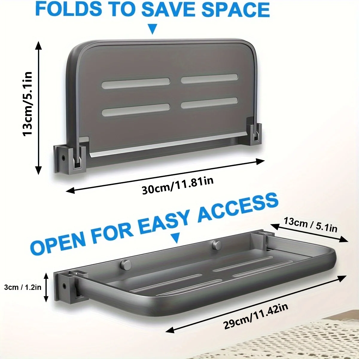 RV Drop-down  Foldable Shelves Are Used For Wall Storage In RVs And Campers And For Saving Space In RVs.