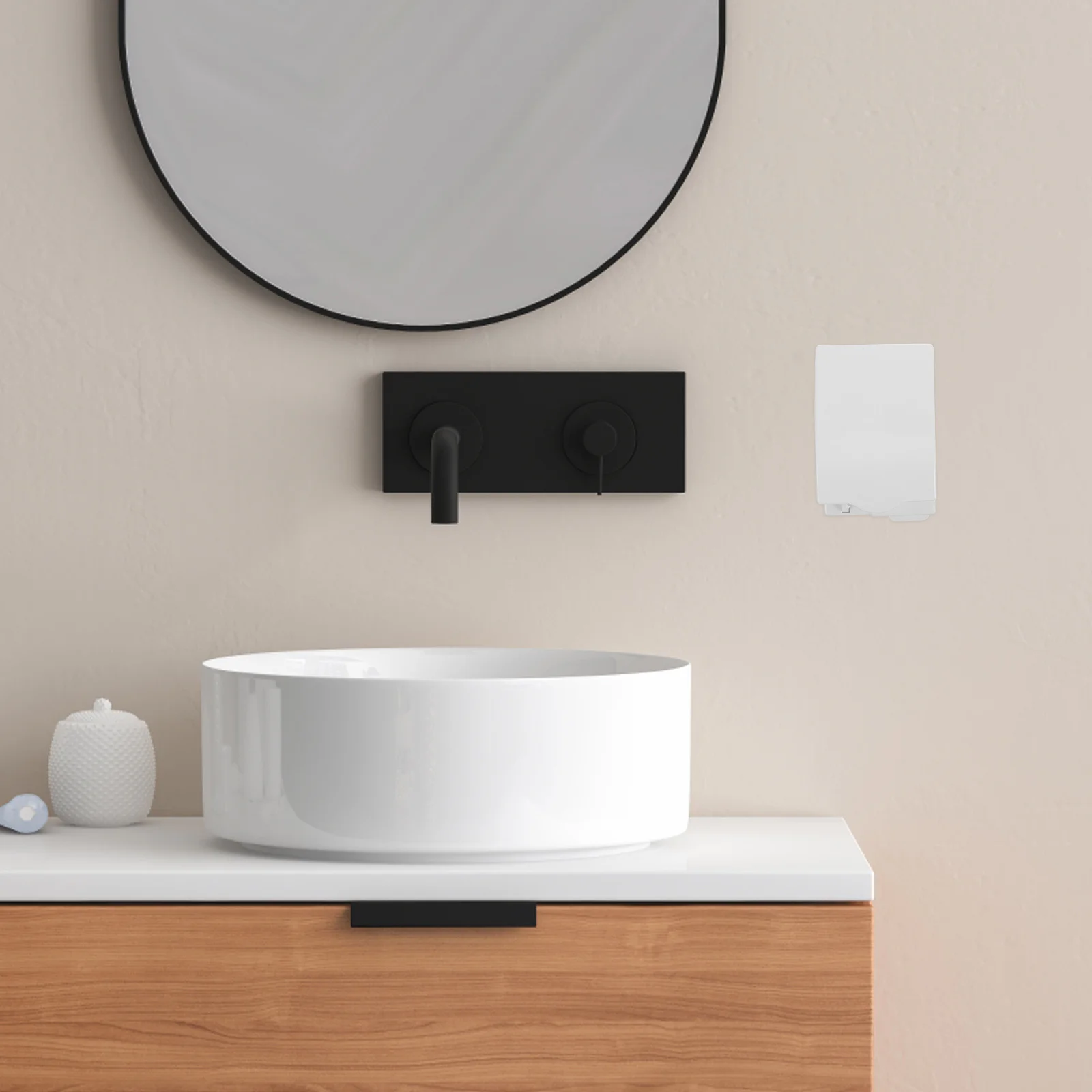 

Outdoor Waterproof Socket Cover Self Adhesive Electrical Box Flip Outlet Protector Weatherproof Wall Plugs Cover White