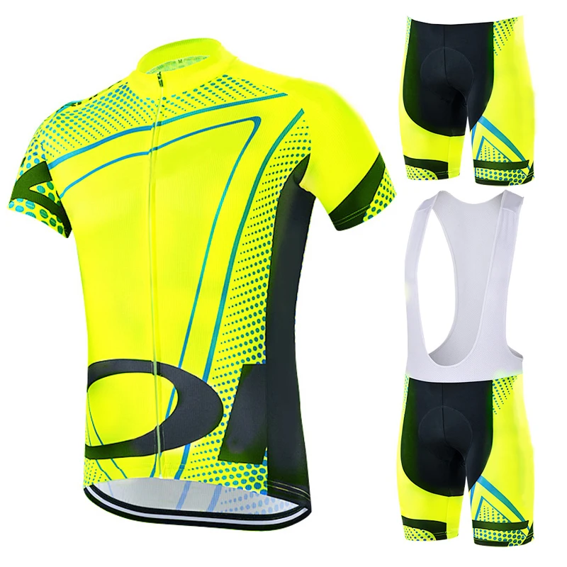 2024 Pro Team Cycling Jersey Set Summer Cycling Clothing MTB Bike Clothes Uniform Maillot Ropa Ciclismo Man Cycling Bicycle Suit