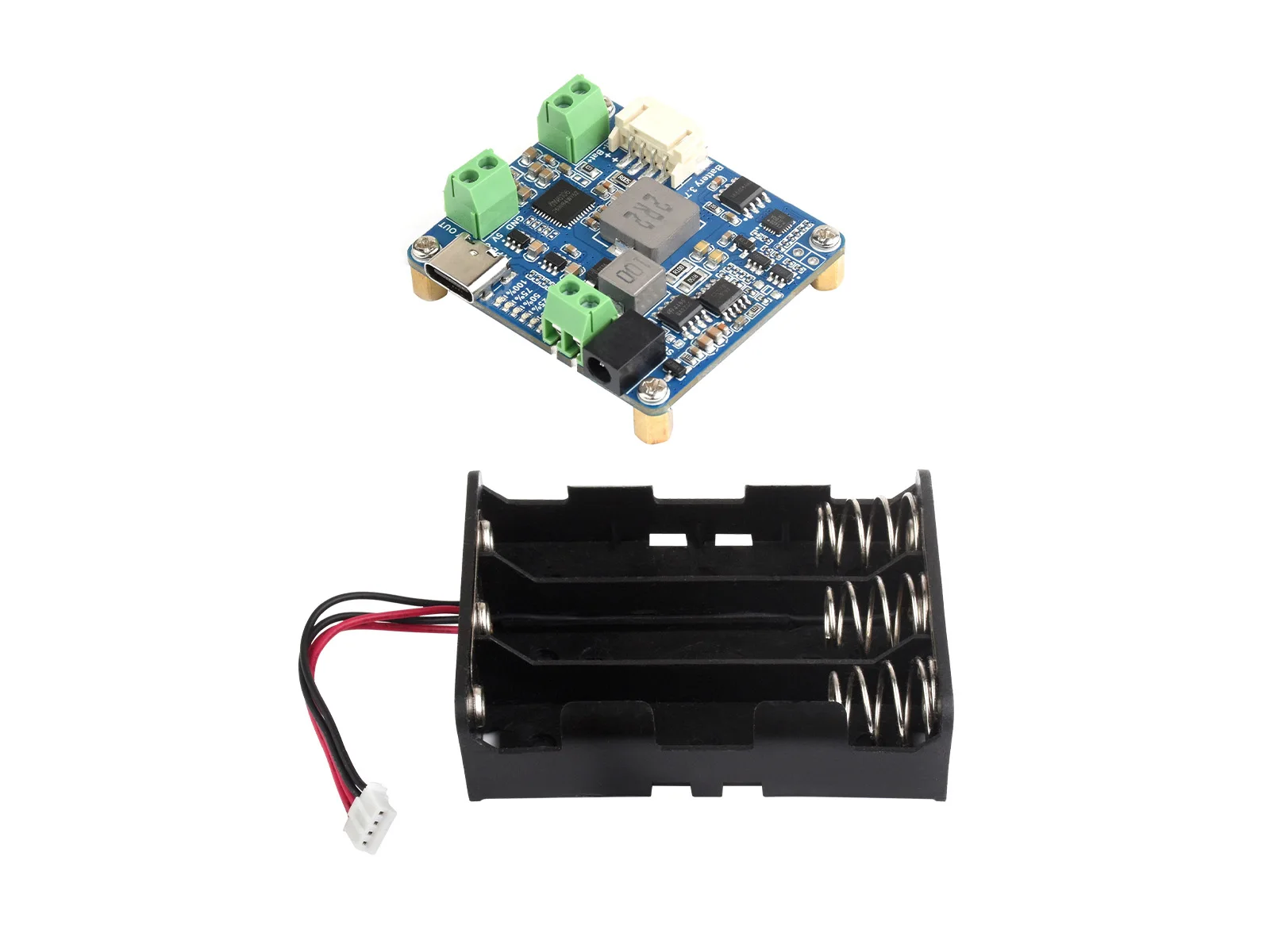 Picture 6: Waveshare Solar Power Manager Module (D), Supports 6V~24V Solar Panel and Type-C Power Adapter, 5V/3A, for Raspberry Pi/Arduino