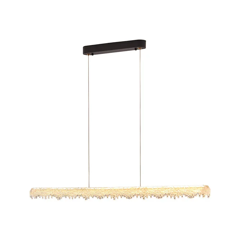 French medieval style water drop restaurant chandelier creative personality designer long dining table bar lamp