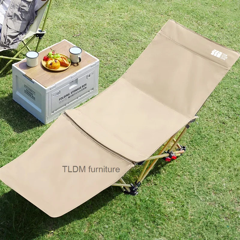 

Lounge Telescopic Beach Chair Portable Camping Ergonomic Minimalist Lazy Beach Chair Fishing Metal Silla Playa Outside Furniture