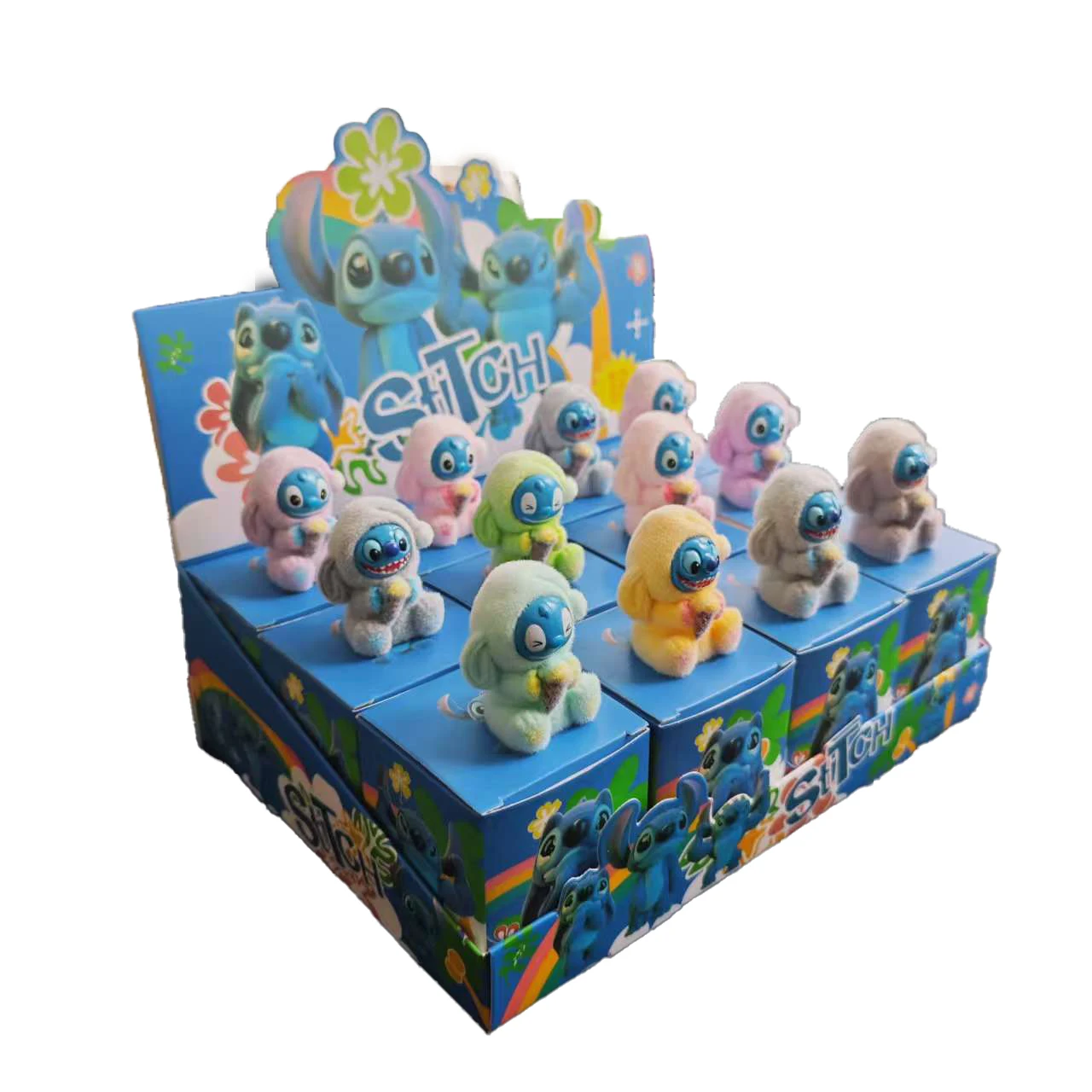 Disney Stitch Blind Box Figurki Stitch Zabawki Urocza Lilo i Stitch Lalka Mystery Box Torebka Zawieszka Dekoracja Prezent dla Dzieci Kolekcjonerski Niespodzianka