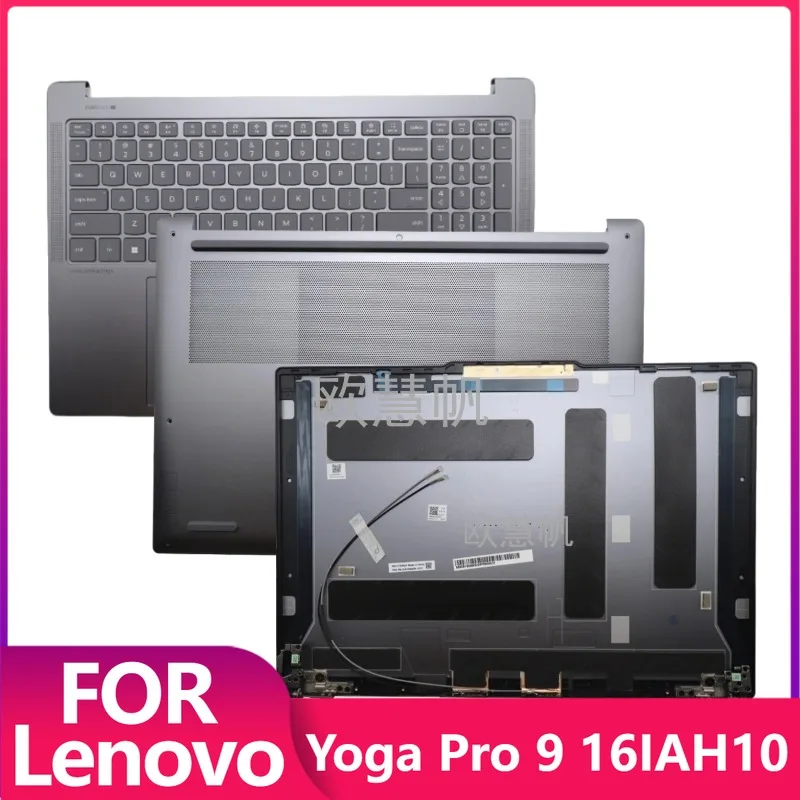 

M New Original for Lenovo Yoga Pro 9 16IAH10 Laptop LCD Back Cover Palmrest Upper Cover Bottom Case Luna Grey