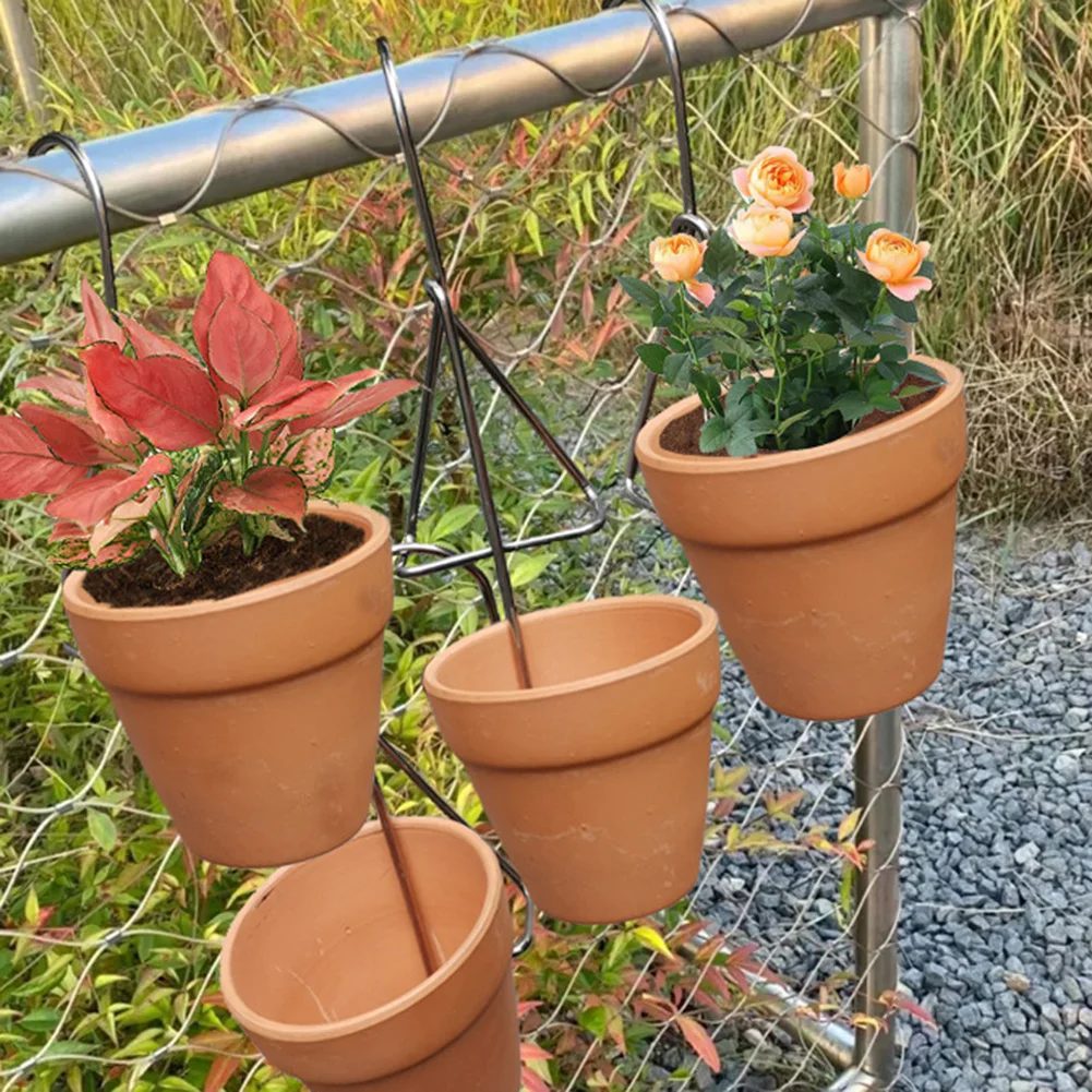 Rust for proof Stainless Steel Plant Hanger Hooks 10 Pack Compatible with Terracotta Ceramic and Plastic Flower Pots