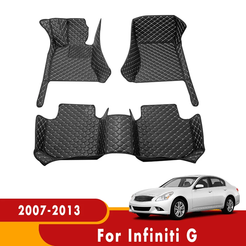 

For Infiniti G 2013 2012 2011 2010 2009 2008 2007 Car Floor Mats Carpets Custom Auto Foot Pads Automobile Pedals Accessories