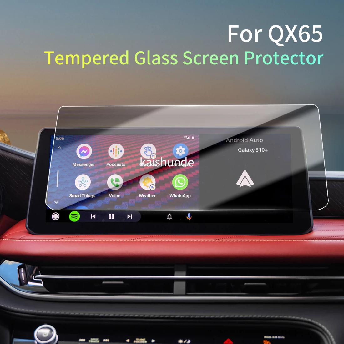 

Car Stickers Meters Protector For 26 INFINITI QX65 Tempered Glass Protective Film Display Navigation Vehicle