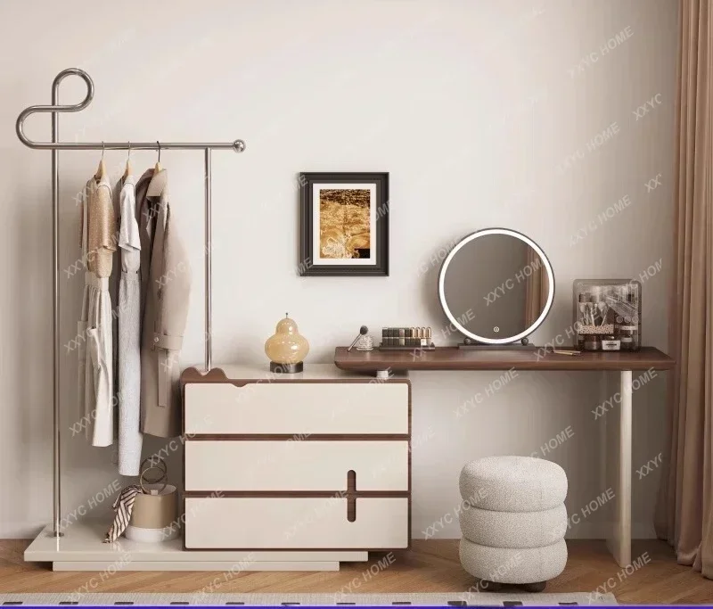 A Luxury stone dresser modern simple bedroom creative storage table