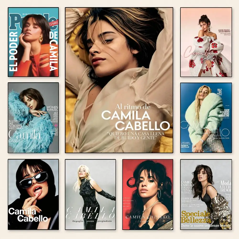 Celebrity Camila Cabello Poster Poster Minimalist Decor HD SelfAdhesive Wall Art for Home Café Bedroom Gift Aesthetic Hanging
