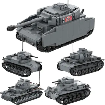 二戰德軍坦克 Panzer I II III IV Flakpanzer MK103 軍事積木玩具軍隊積木組裝套裝,相容於其他品牌 10 最佳銷售 樂高二戰德國士兵 - №10