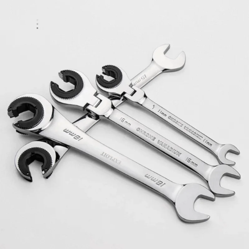 

Tubing Ratchet Wrench Ratchet Quick Wrench High-grade Automatic Industrial-grade Opening Plum 72 Gear Fast Multi-size Household