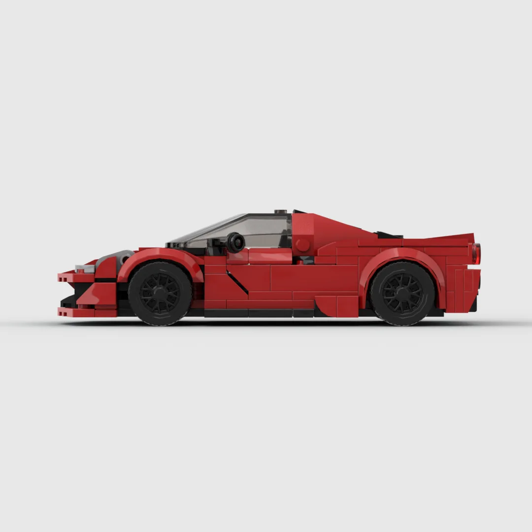 344 stks MOC Snelheid Racewagen Bouwstenen Technische Rode 488 Supercar Model Bricks Constructie Speelgoed voor Kinderen Volwassenen Geschenken