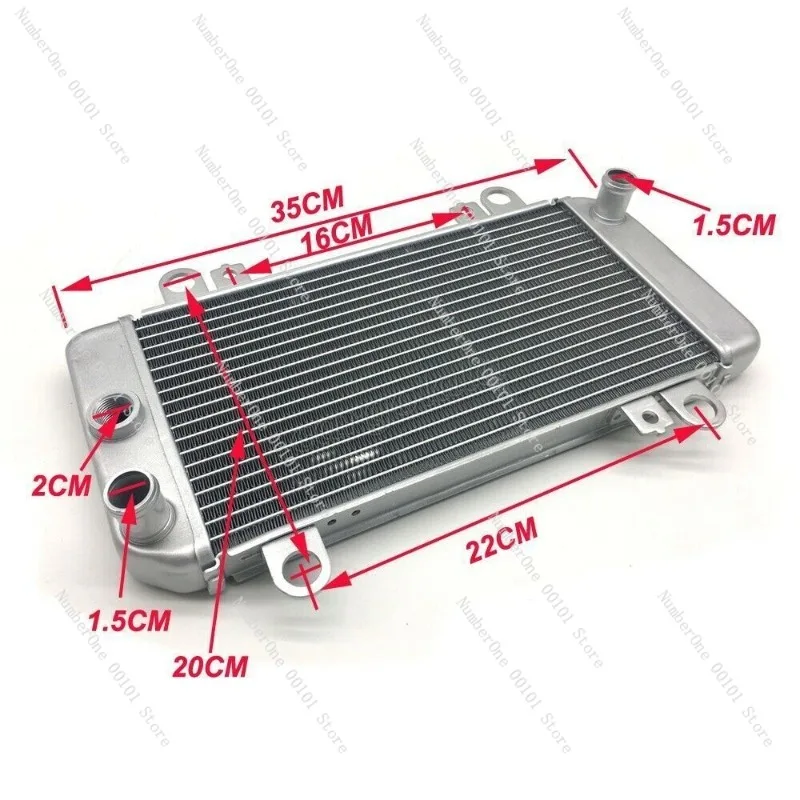 Radiator Cooling System Assembly for Kawasaki Ninja 250 2008-2012, Efficient Engine Coolant Radiator Replacement