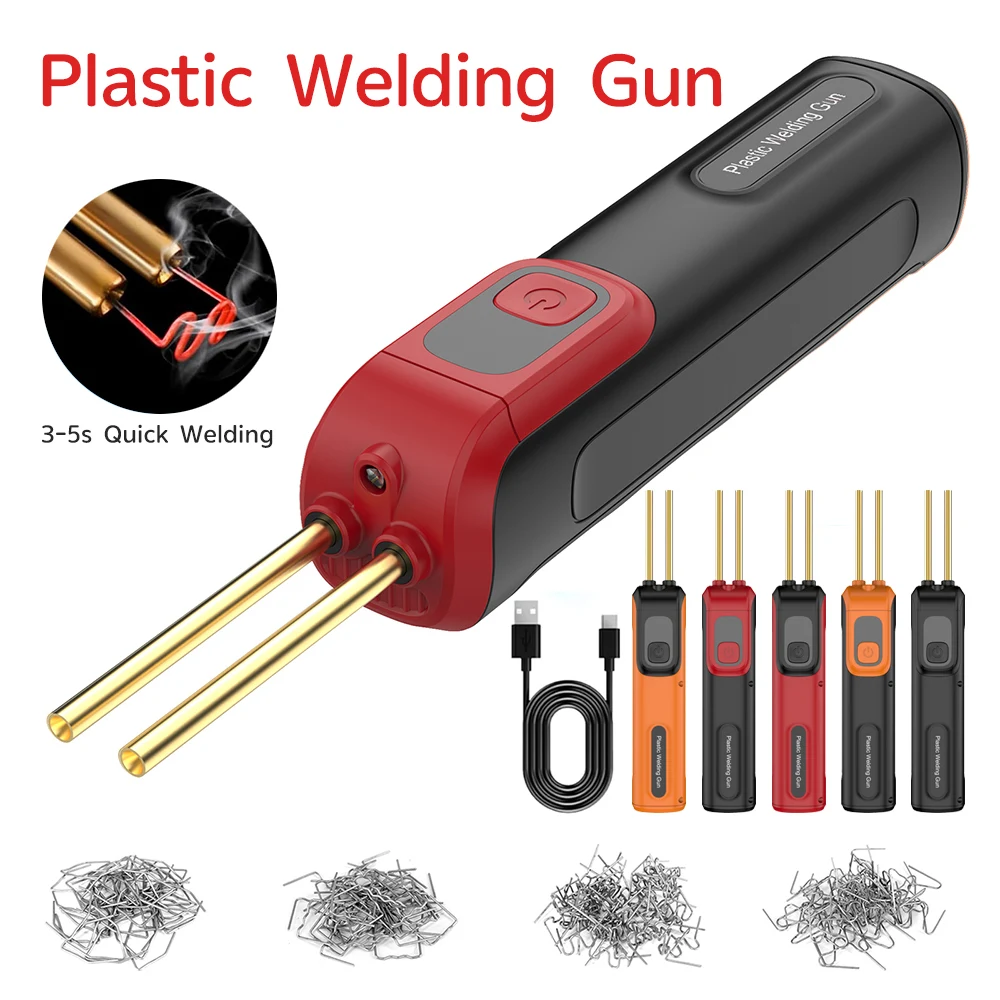PWG-3 Handheld Wireless Plastic Welding Machine USB Rechargeable Welding Gun Plastic Welder Repair Kit for Car Bumper Crack