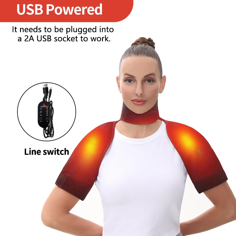 مدلك ساخن للكتف والظهر 3 وظائف تسخين تدليك تناسب الكتفين والرقبة والظهر يخفف وجع عنق الرحم وإجهادات العضلات