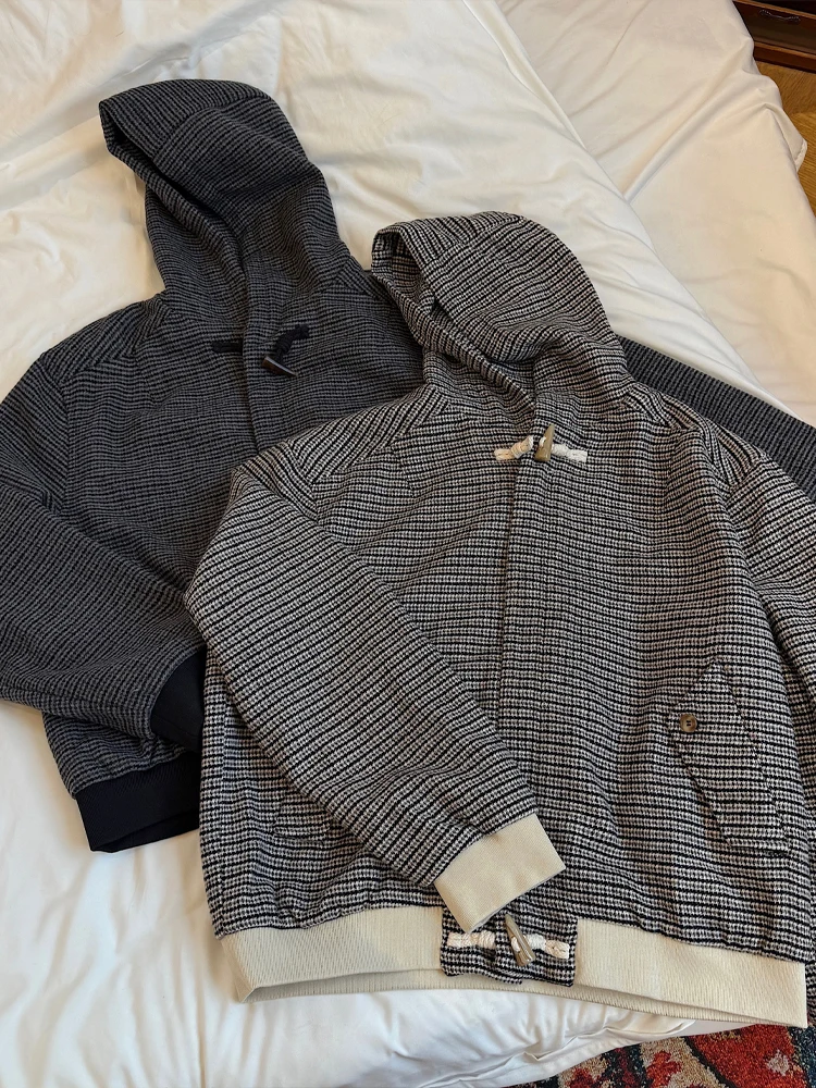 

Cleanfit Sle Men's ort Jaet with Horn Buttons Autumn Season Youth Faion Resistant to Ironing Proc Couples Wear