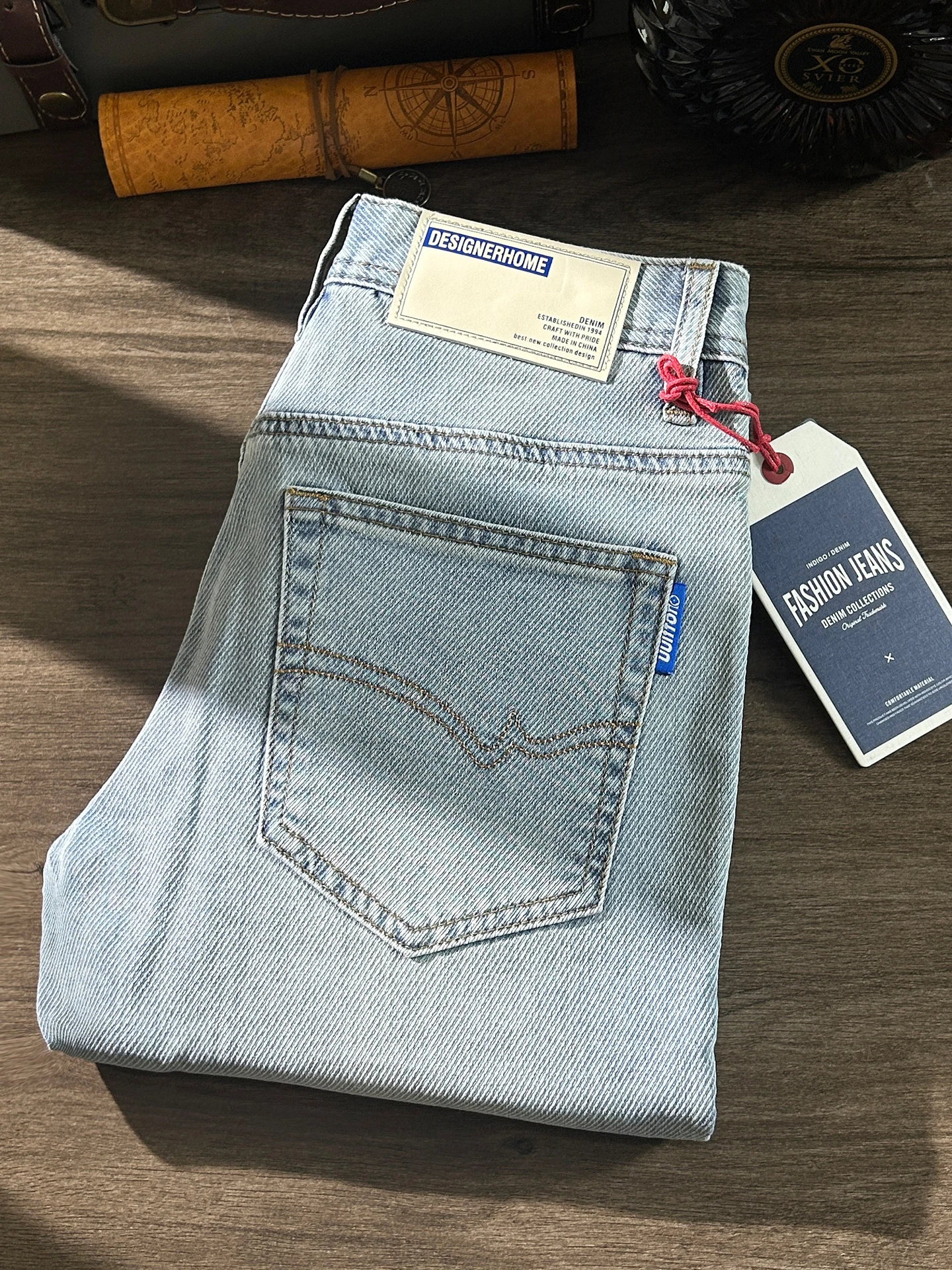 

Мужские джинсы премиум-класса с вышивкой, зауженные, летние, тонкие, из денима, повседневные, укороченные, эластичные, модные, из хлопка со стрейчем