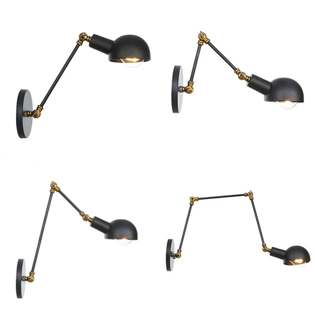 

Industrial Wall Sconce Vintage Lighting Adjustable Wall Light,Edison Style Antique E26 E27 Wall Lighting Fixture