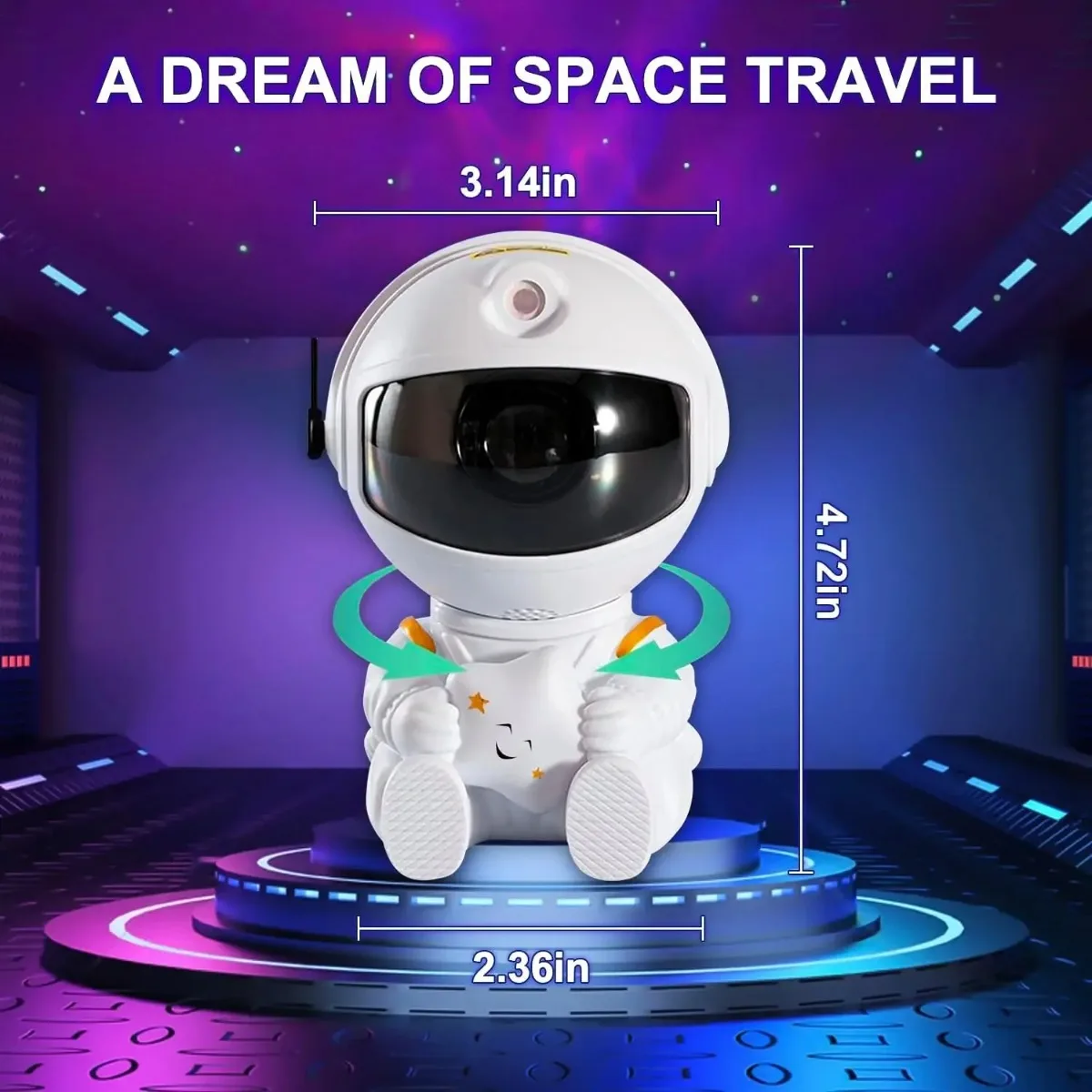 Galaxy Star Projector Nachtverlichting, Sterrenhemel, Astronaut Sfeer LED Lamp Decoratief Slaapkamer Plafond voor Kinderen Kinderen Geschenken