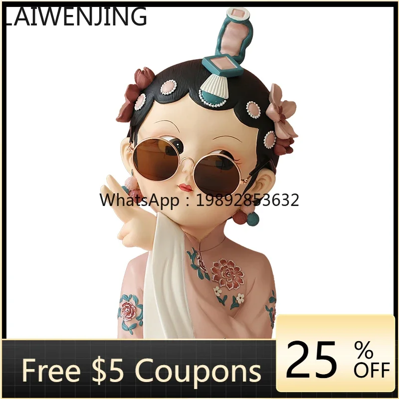AB1 Guochao Art Peking Opera Girl Ornament Home Decoration