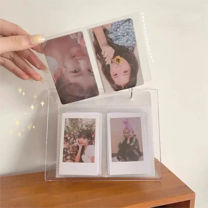 Acrylic Style 3/4/5/6 Inch Photo Frame Polaroid Small Card Storage Book Desktop Display Plastic Photo Frame Photo Sotrage ZI390